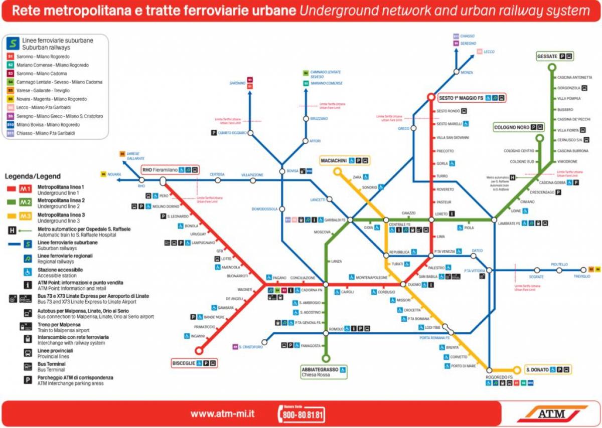 mapa lampugnano dworca kolejowego w Mediolanie