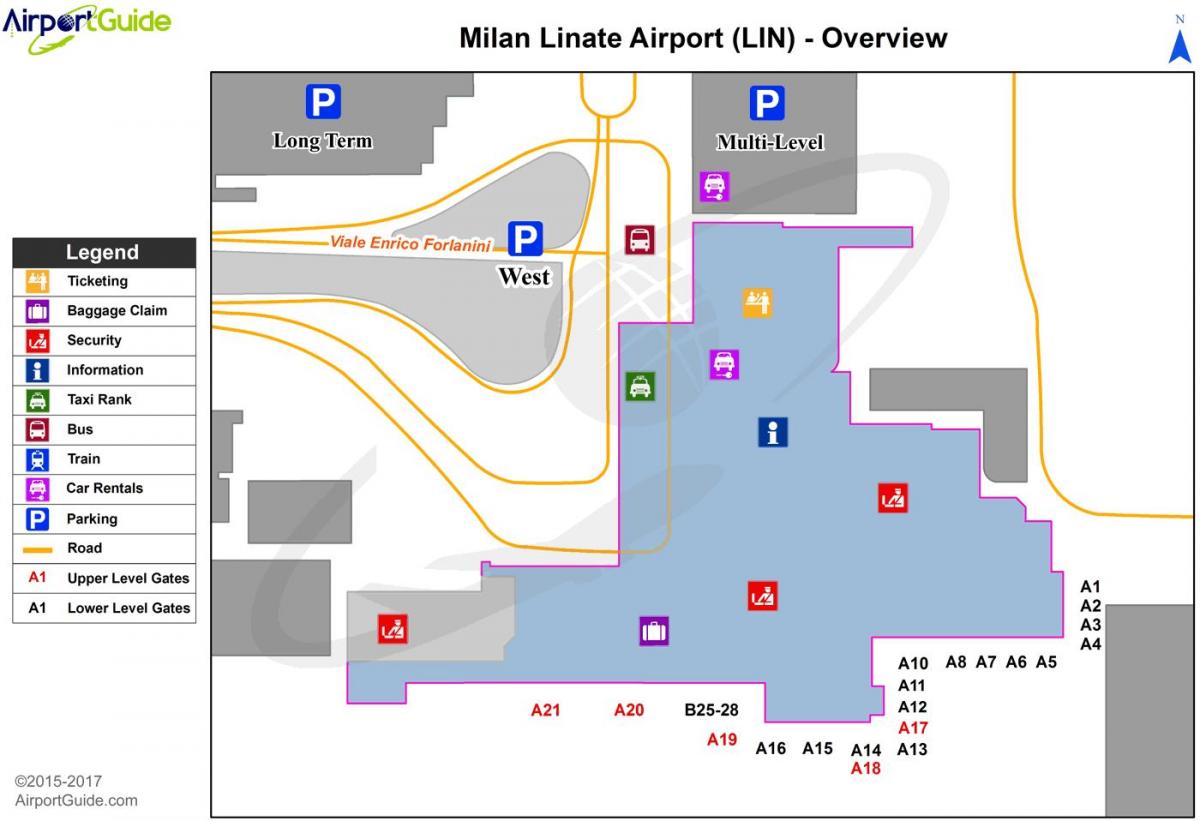 Mediolan-Linate mapie