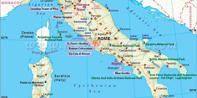 Mapa Mediolanu i okolic