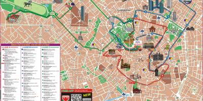 Mapa Mediolanu linia autobusowa 