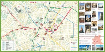 Zabytki Mediolanu na mapie