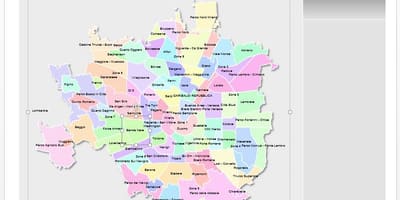 Mapa dzielnic Mediolanu