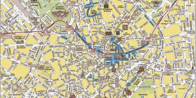 Milano Włochy mapa