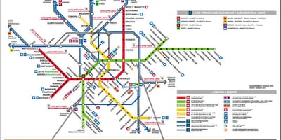 Główny dworzec kolejowy w Mediolanie mapie
