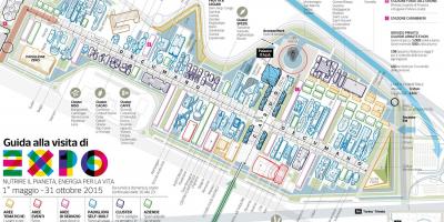 Mapa EXPO w Mediolanie
