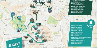 Chodzenie Mediolan biuro informacji mapie